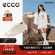 愛(ài)步（ECCO）休閑鞋女 2025時(shí)尚百搭簡(jiǎn)約輕盈牛皮德訓鞋板鞋 柔酷220263 石灰色22026301378 38