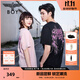 BOY LONDON【霓虹飛鷹】夏季男女同款潮牌紫外線(xiàn)漸變百搭短袖T恤N01925 黑色 S
