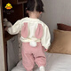 G.duck小黃鴨女童超萌套裝秋季嬰兒衣服可愛(ài)兔子衛衣褲子小童秋季兩件套 上衣+褲子（套裝） 73