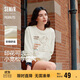 森馬（Semir）史努比系列衛衣女卡通落肩寬松衣服個(gè)性秋設計感圖案101524116009