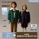 Teenie Weenie  Kids小熊童裝冬季男女童仿羊羔毛翻領(lǐng)厚三防羽絨服 藏青色 160