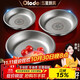 歐樂(lè )多（Olodo）純鈦盤(pán)子食品級菜盤(pán)家用環(huán)保金屬餐盤(pán)加厚圓盤(pán)牛排盤(pán)水果盤(pán)骨碟盤(pán) 純鈦戶(hù)外多用盤(pán) 【約600ml】 19cm