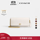 蔻馳（COACH）女士ESSENTIAL長(cháng)款錢(qián)包真皮單肩包斜挎包高級女包 B4/粉筆白色