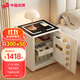 虎牌保險柜家用型智能床頭柜保險箱一體隱藏式指紋密碼無(wú)線(xiàn)充電式臥室2025新款防盜保管柜 【升級帶首飾抽屜】輕奢58-奶油白 智能wifi-指紋密碼款