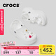 卡駱馳（CROCS）貝拉洞洞鞋沙灘鞋包頭女鞋厚底拖鞋|210062 白色-100(含智必星） 37 (230mm) 38