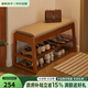 睿帆實(shí)木換鞋凳入戶(hù)門(mén)口鞋柜家用穿鞋凳子進(jìn)門(mén)多層鞋架可坐沙發(fā)凳