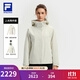 FILA 斐樂(lè )官方女士沖鋒衣兩件套上衣25冬新款健身戶(hù)外連帽外套防風(fēng)衣 淺粉灰-GY M 165/84A/M