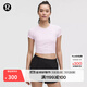 lululemon丨Swiftly Tech 女士運動(dòng)短款 T 恤 2.0 LW3GZHS 柔紗粉/柔紗粉 S /6