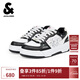杰克·瓊斯（JACK&JONES）男裝秋季休閑鞋透氣孔黑白撞色字母圖案日常百搭鞋子2253C8001 S03黑色 41