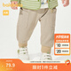 巴拉巴拉（BALABALA）【商場(chǎng)同款】童裝寶寶褲子男童長(cháng)褲2025新款春裝休閑褲潮 白黃色調00313 90