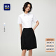 HLA海瀾之家短袖襯衫夏季25新正裝微彈服帖有型襯衣女裝 漂白Y3 38 165/92A 推薦110~120斤