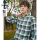 納維凱爾意大利小帆船25年秋冬新款男長(cháng)袖襯衫復古格紋保暖襯衣1333075504