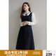 獨束大碼女裝優(yōu)雅甜美氛圍感時(shí)尚套裝女法式小香風(fēng)外套連衣裙兩件套 連衣裙 XL