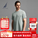 諾帝卡（NAUTICA）【商場(chǎng)同款】男裝春夏新款柔軟透氣親膚抗菌短袖T恤男TB4108 鼠尾草綠3CE L