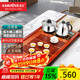 金灶（KAMJOVE）實(shí)木茶盤(pán)茶具套裝自動(dòng)上水茶臺燒水壺整套茶具茶盤(pán)套裝家用 K-180 搭配H-K9茶爐、茶具、茶水桶 1個(gè)