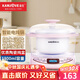 金灶（KAMJOVE） KV-18T 隔水電燉盅白瓷燉盅燕窩煲湯煮粥鍋bb煲1.8L 粉紅色 1.8L