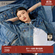迪賽尼斯2024年春季新款美式復古風(fēng)通勤短款寬松長(cháng)袖牛仔短外套女 牛仔藍 M