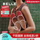 百麗（Belle）粗跟瑪麗珍鞋女25春新商場(chǎng)款一字帶顯瘦淺口鞋3XV01AQ5 紅色【禮盒款】 37 (235mm)
