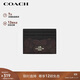 蔻馳（COACH）【品牌直供】女士迷你經(jīng)典標志便攜式卡包證件包深棕色CZ286