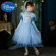 迪士尼（DISNEY）兒童發(fā)光毛衣裙子2026愛(ài)莎公主裙女童秋冬季艾莎蓬蓬紗連衣裙 毛衣裙 100 cm