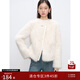 自巧小個(gè)子仿貂毛皮毛一體短外套女2024冬季新款溫柔韓系仿皮草 巧米色 XS (2碼)