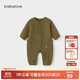 babylove【清倉】嬰幼兒連體衣春秋刺繡新生兒哈衣爬服寶寶休閑外出服 森林假期-綠 73cm