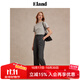 ELAND【臻棉T】衣戀T恤女甜美風合體匹馬棉短袖上衣2025夏季新款 灰色(15)Grey S /160