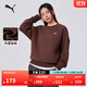 彪馬（PUMA）加絨保暖針織衛衣套頭衫男女新款秋季圓領(lǐng)運動(dòng)上衣632292 咖啡棕-65 M (175/96A)