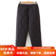 暖冬鴨鴨80歲奶奶羽絨棉褲老太太穿的冬裝女輕薄棉褲冬季外穿褲子保暖褲 8312黑色直筒 XL 建議110-130斤