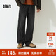 森馬（Semir）森柔牛仔|牛仔褲男寬松闊腿褲2025冬美式傘兵褲復(fù)古109725124104