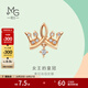 周生生皇冠鉆石耳釘 薄荷系列禮物18K彩金耳飾 單只 93320E定價(jià)