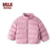 無(wú)印良品 MUJI 嬰童 可水洗 不易沾水 夾克衫 短款外套 兒童童裝 CC230A3A 粉紅色 90/52A