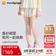 moodytiger【仙女家族】女童短裙速干涼感夏季兒童半身裙高腰輕薄透氣運動(dòng)裙