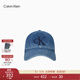 Calvin KleinJeans25男女情侶中性經(jīng)典ck刺繡徽標復古牛仔棒球帽禮物4G5017G