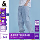 杰克·瓊斯（JACK&JONES）25年男裝秋季潮流寬松直筒錐腿涼感潮牌牛仔褲休閑褲子九分男褲 E40淺牛仔藍 905錐形 29 170 W29
