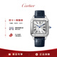 卡地亞(Cartier)山度士系列機械男表白盤(pán)皮帶33.9mmWSSA0032 禮物