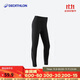 迪卡儂兒童運動(dòng)男緊身透氣速干褲輕薄不加絨黑151-160cm12-13歲-4389678
