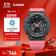 卡西歐（CASIO）G-SHOCK GIRLS GMA-S140運動(dòng)女士手表防水手表 GMA-S140-4APR200米防水