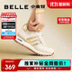 百麗周雨彤同款小金甘2025新復古女商場(chǎng)休閑鞋A8D1DCM5 米色/金色 37