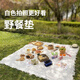 木丁丁野餐墊戶(hù)外露營(yíng)毯春游流蘇款地毯加厚公園野炊地墊露營(yíng)毯子 白色【130*180cm】