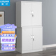 栗軒 文件柜鐵皮柜辦公室財務(wù)會(huì )計憑證柜資料儲物收納工具五節柜帶鎖 分體雙節檔案柜 0.5mm
