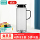 NITORI宜得利家居 冷水壺泡茶壺高硼硅帶把玻璃壺耐熱玻璃冷熱水壺 透明 1.3L