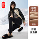 貓人（MiiOW）踩腳鯊魚(yú)褲外穿打底褲女2026秋冬顯高顯瘦一體踩腳無(wú)痕緊身褲 黑色【加絨】 XL 建議體重121-140斤