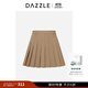 DAZZLE 地素半裙棕色地素百褶裙 棕色 S