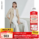 朗姿玫瑰的故事同款【Basic衣櫥】新款氣質(zhì)修身職業(yè)通勤西裝外套 米黃色 M
