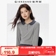 佐丹奴女裝 Polo羅紋細(xì)坑條撞色娃娃領(lǐng)針織長袖POLO05315789