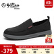 金利來(lái)（Goldlion）男鞋時(shí)尚個(gè)性透氣布鞋輕便舒適休閑鞋50021033201A-黑色-40碼