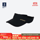 迪卡儂（DECATHLON）空頂帽男女夏天遮陽(yáng)帽太陽(yáng)帽鴨舌帽戶(hù)外運動(dòng)帽跑步帽子RUNC 【空頂帽】黑色（56cm可調節）