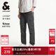 杰克·瓊斯（JACK&JONES）男裝新款潮百搭時(shí)尚純色多口袋膝蓋壓褶寬松休閑褲男款225114033 E44黑砂色 常規 33 180