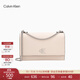 Calvin Klein小眾單肩包禮物荔枝紋包包金屬搭扣鏈條翻蓋CK女包斜挎包DH2806